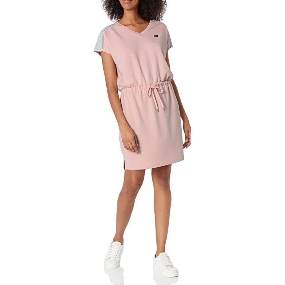 Tommy Hilfiger Women Athleisure Cap Sleeve Shift Dress Size S